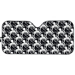 Black And White Octopus Pattern Print Car Sun Shade