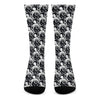 Black And White Octopus Pattern Print Crew Socks