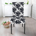 Black And White Octopus Pattern Print Dining Chair Slipcover