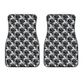 Black And White Octopus Pattern Print Front Car Floor Mats
