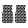 Black And White Octopus Pattern Print Front Car Floor Mats