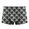 Black And White Octopus Pattern Print Men's Boxer Briefs