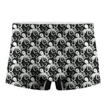 Black And White Octopus Pattern Print Men's Boxer Briefs