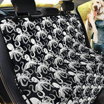 Black And White Octopus Pattern Print Pet Car Back Seat Cover