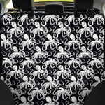 Black And White Octopus Pattern Print Pet Car Back Seat Cover