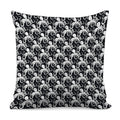 Black And White Octopus Pattern Print Pillow Cover