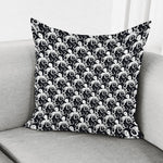 Black And White Octopus Pattern Print Pillow Cover