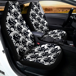 Black And White Octopus Pattern Print Universal Fit Car Seat Covers