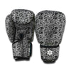 Black And White Octopus Tentacles Print Boxing Gloves