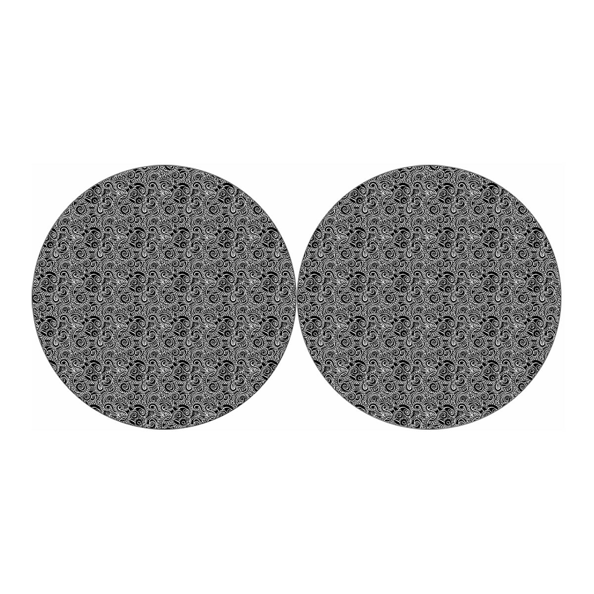 Black And White Octopus Tentacles Print Car Coasters