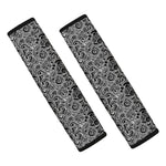 Black And White Octopus Tentacles Print Car Seat Belt Covers