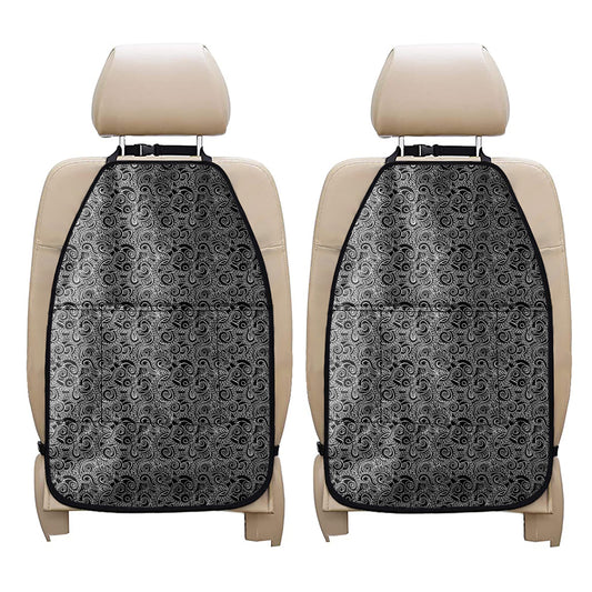 Black And White Octopus Tentacles Print Car Seat Organizers