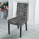 Black And White Octopus Tentacles Print Dining Chair Slipcover