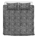 Black And White Octopus Tentacles Print Duvet Cover Bedding Set