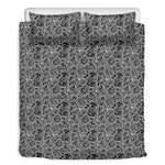 Black And White Octopus Tentacles Print Duvet Cover Bedding Set