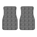 Black And White Octopus Tentacles Print Front Car Floor Mats