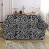 Black And White Octopus Tentacles Print Loveseat Slipcover