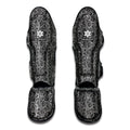 Black And White Octopus Tentacles Print Muay Thai Shin Guards