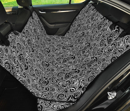 Black And White Octopus Tentacles Print Pet Car Back Seat Cover