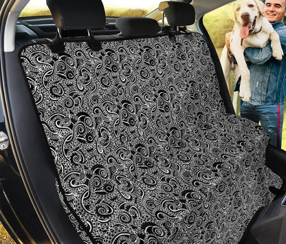 Black And White Octopus Tentacles Print Pet Car Back Seat Cover