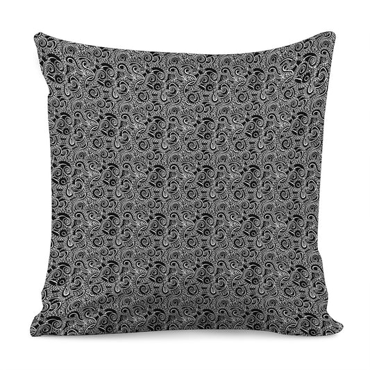 Black And White Octopus Tentacles Print Pillow Cover