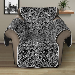 Black And White Octopus Tentacles Print Recliner Protector