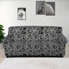 Black And White Octopus Tentacles Print Sofa Cover