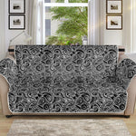 Black And White Octopus Tentacles Print Sofa Protector
