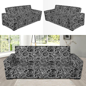 Black And White Octopus Tentacles Print Sofa Slipcover