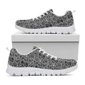 Black And White Octopus Tentacles Print White Running Shoes