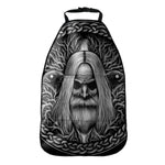 Black And White Odin With Crows Print Car Seat Organizers