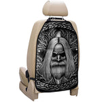 Black And White Odin With Crows Print Car Seat Organizers