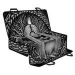 Black And White Odin With Crows Print Pet Car Back Seat Cover