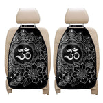 Black And White Om Print Car Seat Organizers