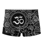 Black And White Om Print Men's Boxer Briefs