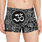 Black And White Om Print Men's Boxer Briefs