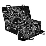Black And White Om Print Pet Car Back Seat Cover