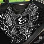 Black And White Om Print Pet Car Back Seat Cover