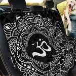 Black And White Om Print Pet Car Back Seat Cover