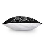 Black And White Om Print Pillow Cover