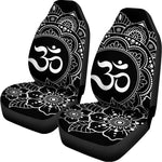 Black And White Om Print Universal Fit Car Seat Covers