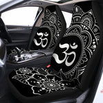 Black And White Om Print Universal Fit Car Seat Covers