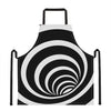 Black And White Optical Illusion Print Apron