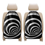 Black And White Optical Illusion Print Car Seat Organizers