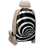 Black And White Optical Illusion Print Car Seat Organizers