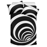 Black And White Optical Illusion Print Duvet Cover Bedding Set