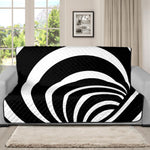 Black And White Optical Illusion Print Futon Protector