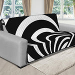 Black And White Optical Illusion Print Futon Protector