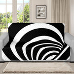 Black And White Optical Illusion Print Futon Protector