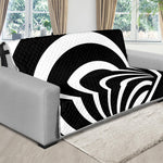 Black And White Optical Illusion Print Futon Protector